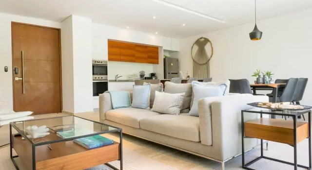 Апартаменты BÄAK- A205-Stylish 2BD with 360 infinity pool and sunset view WiFi