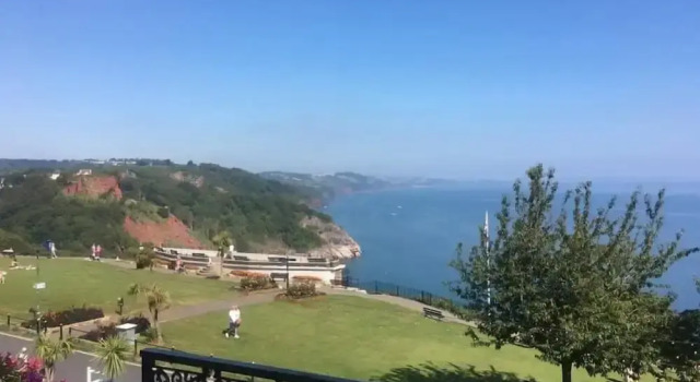 Standaard Tweepersoonskamer met balkon en  uitzicht op zee The Downs Babbacombe