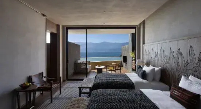 Семейный люкс с видом на море Arcadia·anyin qingshan hotel