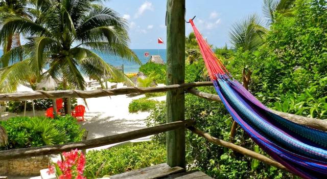 Бунгало с видом на океан Acamaya Reef Cabanas - Caravan Park