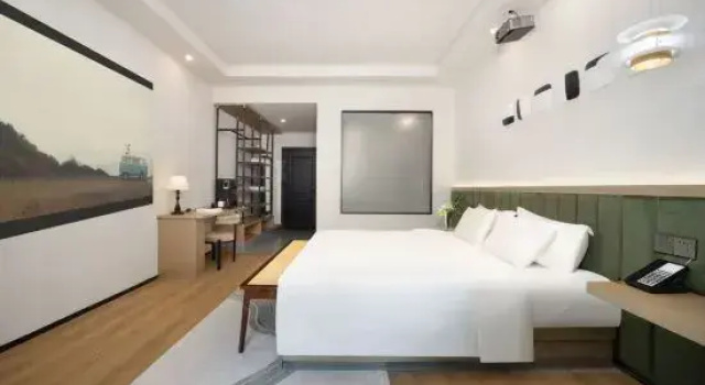 Люкс с красивым видом из окна Qinghe Ruijin Private Soup Hot Spring Hotel