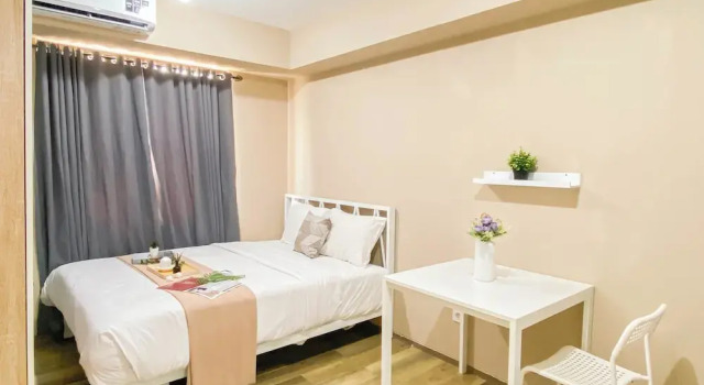 Standardní Apartmán Soft Minimalist Studio Room At Meikarta Apartment