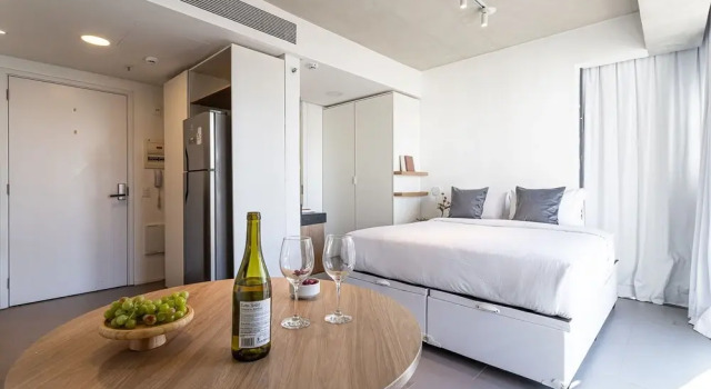 Студия Onze22 by Viva - Estúdios Modernos a 400m do Metrô Vila Madalena com Piscina no Rooftop