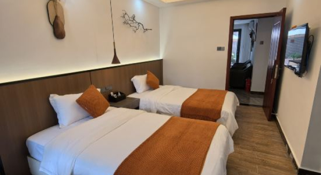 Семейный люкс Qingyangju Villa | Classical Woodwork & Light Shadow Space, Family Art Resort