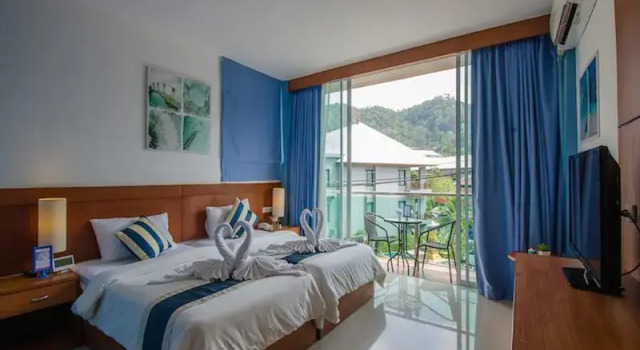 Кровать в общем номере iCheck Inn Ao Nang Krabi