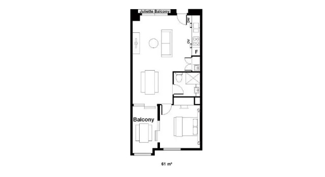 Апартаменты c 1 комнатой Veriu Camperdown
