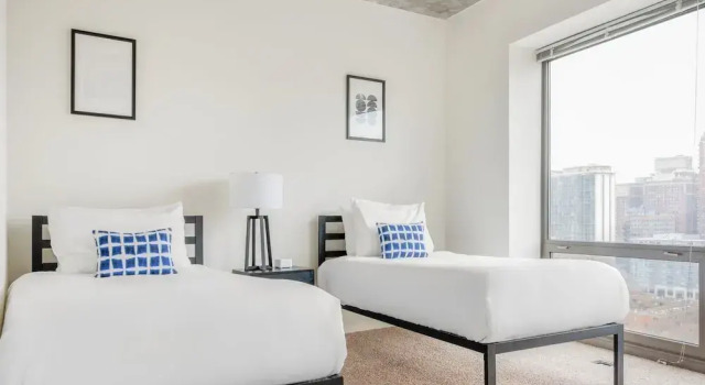 Апартаменты Classic с 2 комнатами с балконом Kasa South Loop Chicago