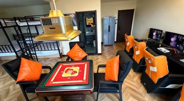 Кровать в общем номере Ninghai Bilin Star E-sports Homestay