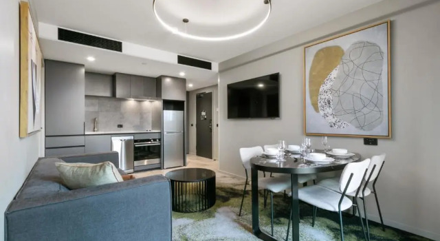 Двухместные апартаменты c 1 комнатой Melbourne City Apartment Hotel