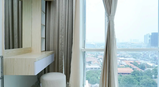 Cozy Minimalist 2BR with City View at Atlanta Apartment, Rezervasyon Daire Depok West Java