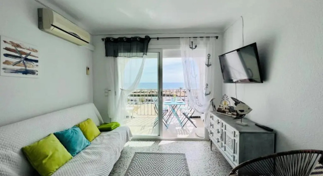 SYLVIA 4A - Estudio en primera línea de mar - céntrico - terraza vista mar - playa - wifi