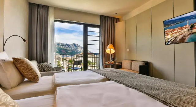 Двухместный номер Deluxe с балконом и с видом на море Hotel Kalos