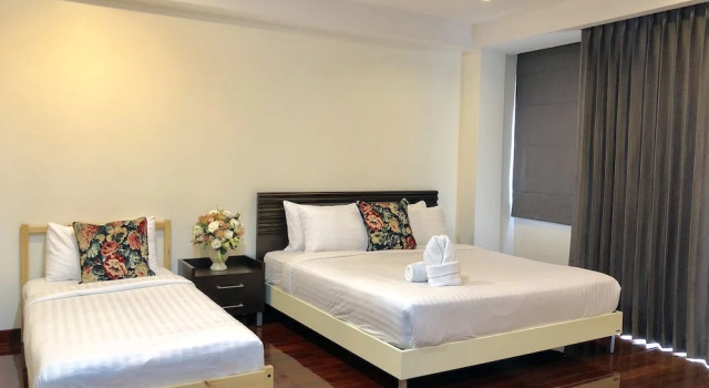 Семейный номер Standard Пентхаус с 2 комнатами с балконом и с видом на город 14 Place Sukhumvit Suites