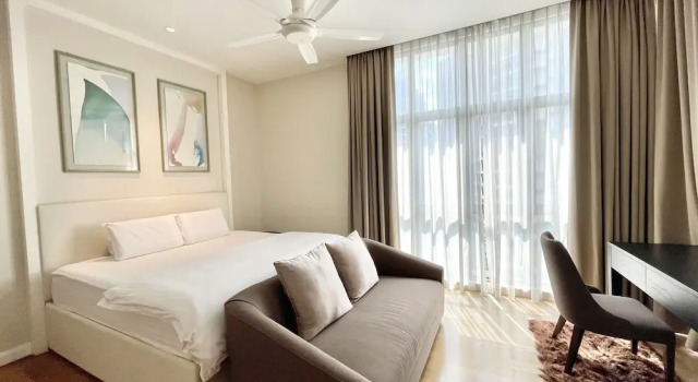 Апартаменты Deluxe с 3 комнатами с балконом и с видом на город Damai 88 Condominium
