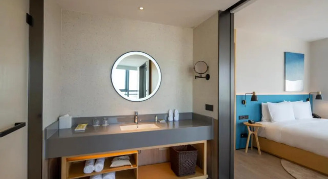 Двухместный люкс Deluxe Hilton Garden Inn Zhuhai Hengqin Sumlodol Park