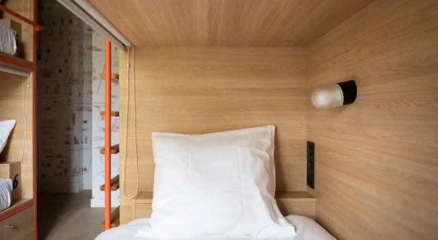 Кровать в общем номере CENTRAL Hostel Bordeaux Centre