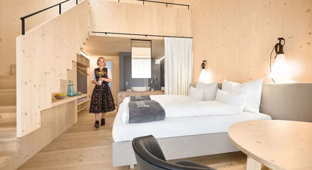 Четырёхместный номер Standard с балконом Kulturhof Stanggass