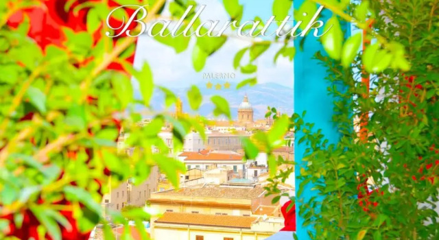 Standard Doppel Zimmer mit Balkon und mit Meerblick Ballarattik -Best Panorama Palermo Centro