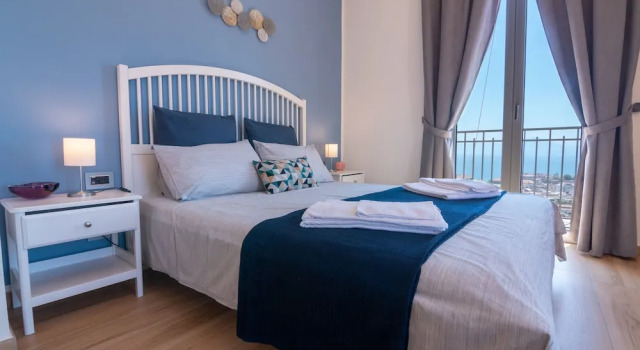 Трёхместный номер Deluxe с балконом и с видом на море Santa Caterina B&B