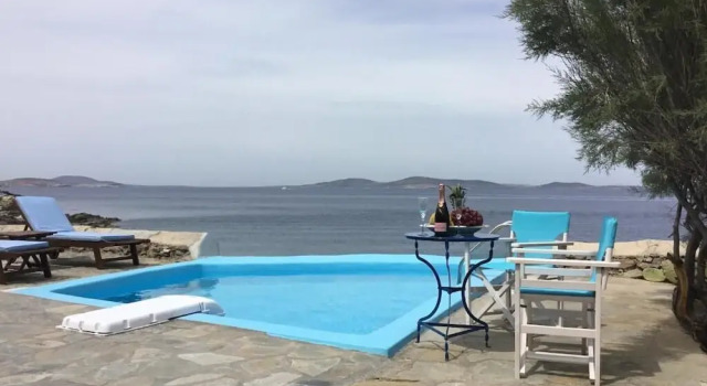 Семейная студия с видом на море Poseidon Secret Blue Pools