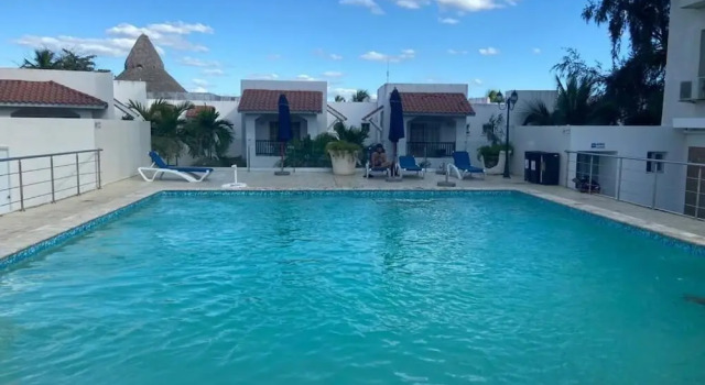 Modern Beach Apartment Pool Balcony 4min Walk to Boca Chica Beach