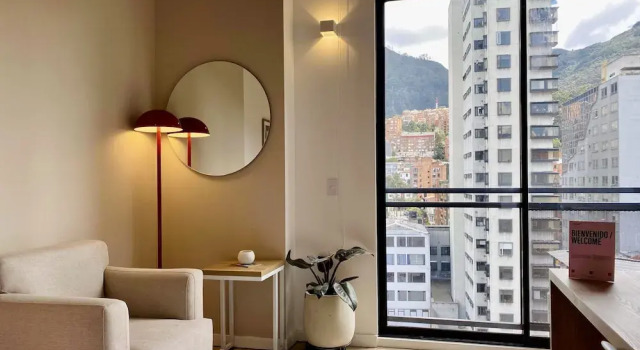 Люкс c 1 комнатой с видом на город NextLiving Apartments by Wynwood House Chapinero