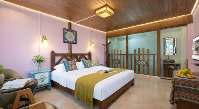 Люкс с красивым видом из окна Blossom in Dreams · 360° Sky Garden · Cloud & Star Tide · Vista Guxian Light Luxury Guesthouse