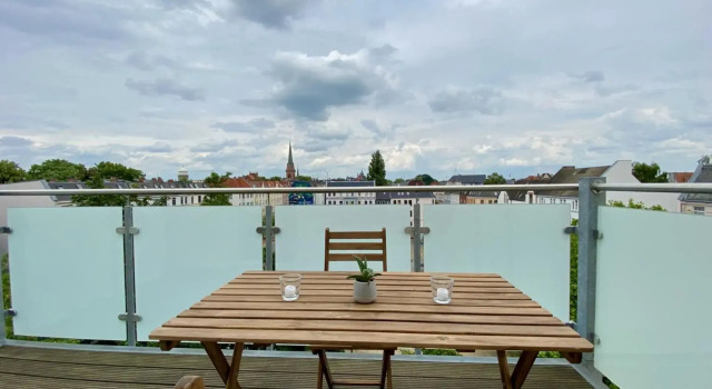 Wölkchen - Wohnung mit Balkon, Holzdielen & TV
