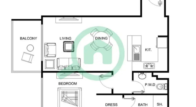 Апартаменты Sleek 1 Bedroom in Studio One With Great Amenities