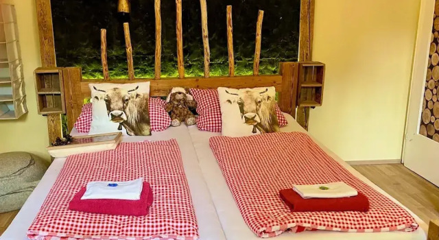 Номер Standard Glückliche Kuh-Villa - Achtsamer Rückzugsort mit Traumgarten, Schwimmteich & Raum zum Sein bis 18 Personen - Allgäu