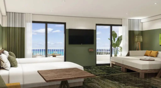 Двухместный номер Deluxe с видом на море TWIN LINE HOTEL YANBARU OKINAWA JAPAN Formerly Okinawa Suncoast Hotel