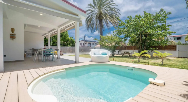 Villa Bel'Amandier : 3ch, bac à punch à 2min à pied de la plage
