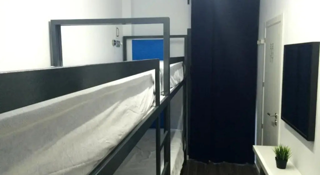 Кровать в общем номере Chameleon Hostel