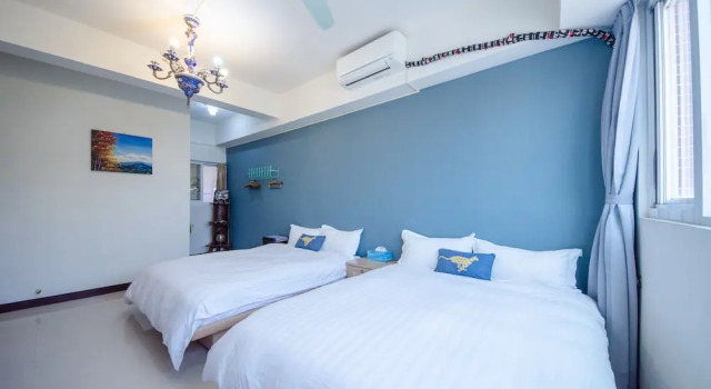 Четырёхместный номер Standard с видом на парк Tainan Anping Bailuwan House