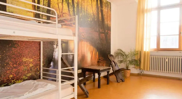 Кровать в общем номере Steffis Hostel Heidelberg