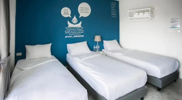 Трёхместный номер Private Yaks House Hostel