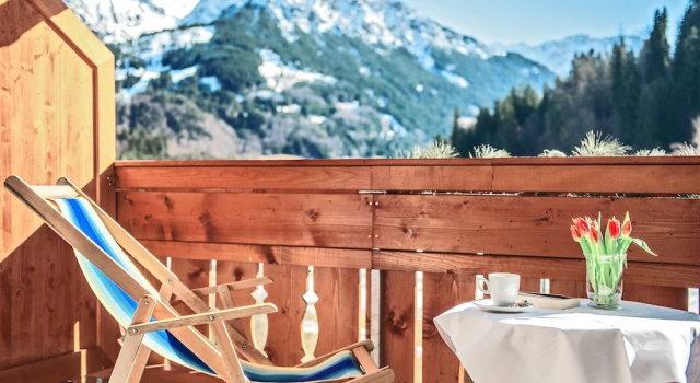 Двухместный номер Deluxe с балконом Sonnenbichl Hotel am Rotfischbach