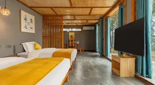 Люкс с видом на горы Wudangshan Shanli Hanshe Homestay