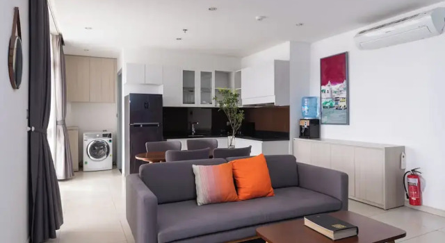 Апартаменты с 2 комнатами с видом на город Đô Thành Residence by DDH