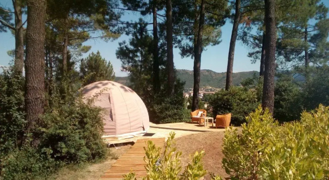 Тент Les O de Privas 1 unique Tente Wigwam avec sa piscine privative xxx SPA avec supplement xxx