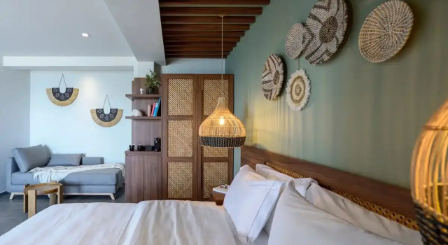 Люкс с видом на море Amyntas Seafront Hotel
