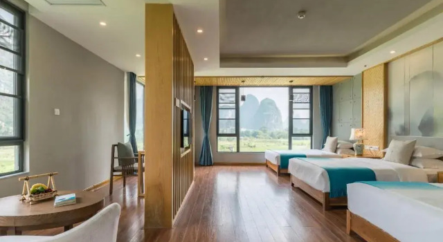 Трёхместный номер Standard с красивым видом из окна Yangshuo Zen Garden Resort - Rich Chinese traditional activities