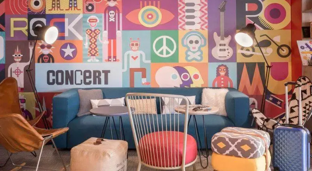Кровать в общем номере Ibis Madrid Fuenlabrada