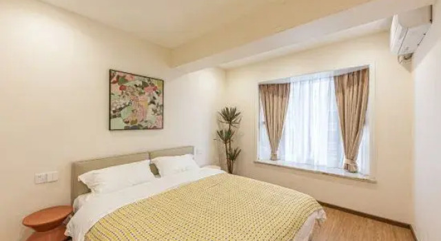 Кровать в общем номере Yumeng·YM Riverview Homestay