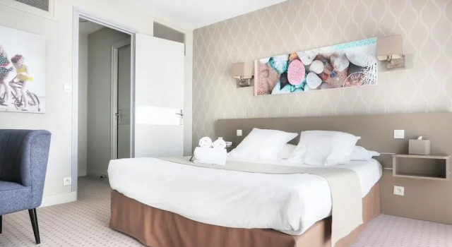 Двухместный номер Standard с балконом и с видом на море Hôtel La Petite Sirène Quiberon