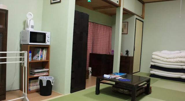 Кровать в общем номере Цокольный этаж с 5 комнатами Guesthouse Seiryu Kibako
