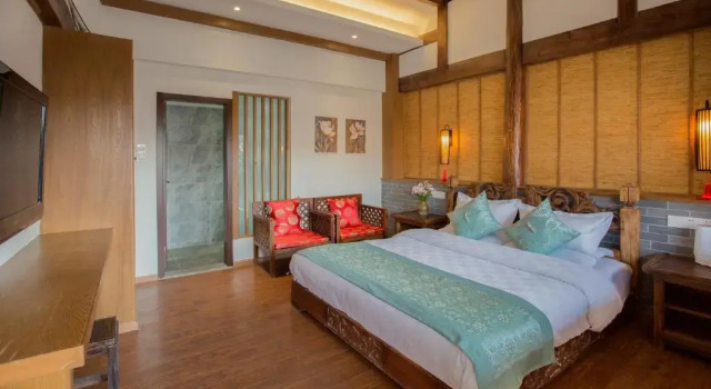 Двухместный номер Deluxe 夕露小榭古城纳西客栈 Xilu Xiaoxie Inn Old Town NAXI Lijiang