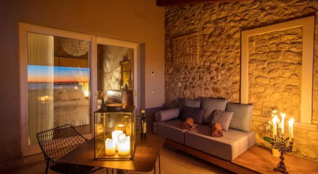 Люкс с балконом и с видом на озеро Quercia Belvedere Relais