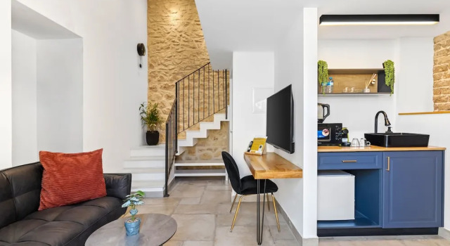 Двухместный номер Standard Helios Boutique by La Finca Hotels - עיצוב מהמם , מטבחון בכל חדר וחניה חינם בקרבה לשדרת אוכל ומסעדות!