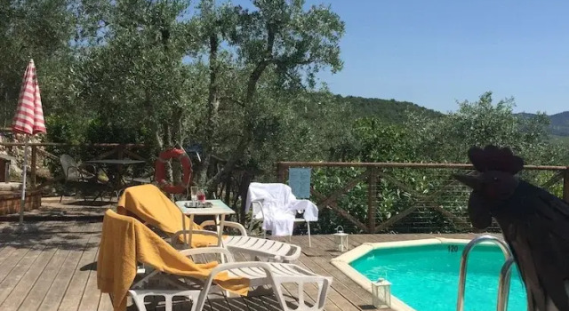 Коттедж Lodge Ricavo con piscina panoramica